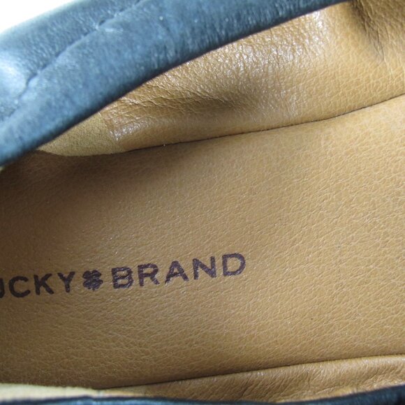Lucky Brand Mary Jane Flats Shoes Black Leather Size 9 - Picture 8 of 8